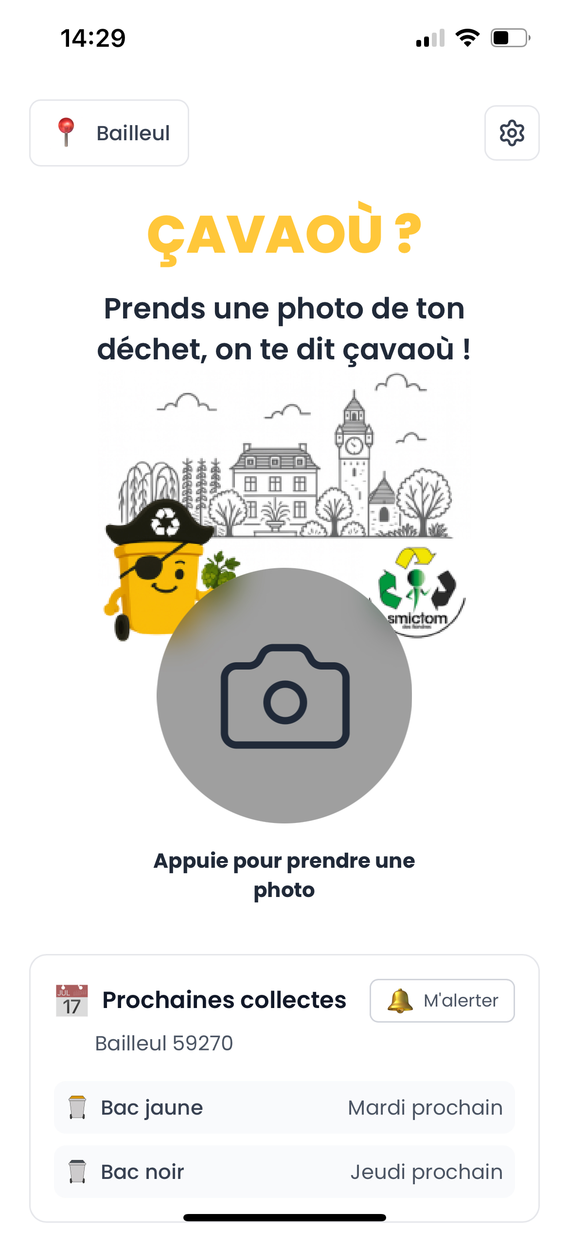 Capture d'écran de l'application Çavaoù